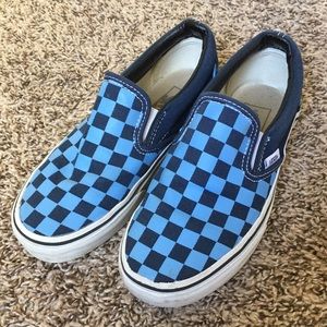 Blue Checkered Vans